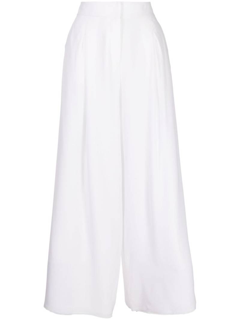 SHIATZY CHEN Renascent silk wide-leg trousers - White von SHIATZY CHEN