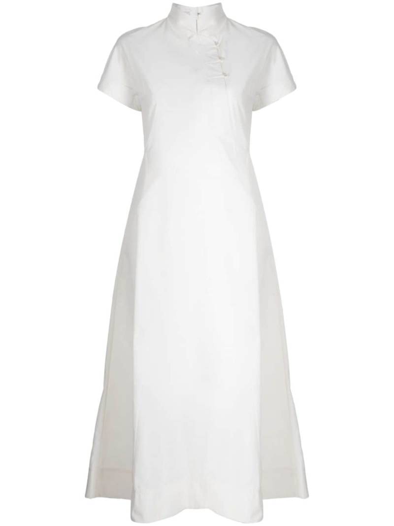 SHIATZY CHEN band-collar midi dress - White von SHIATZY CHEN