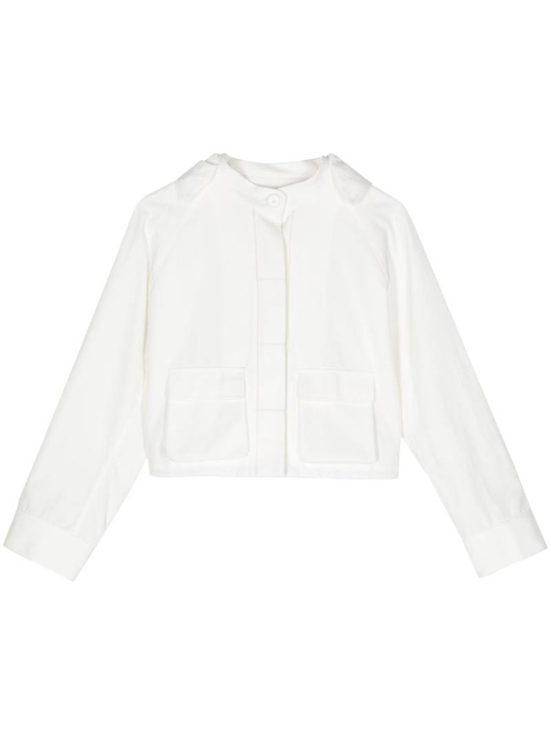 SHIATZY CHEN detachable-hood cargo jacket - White von SHIATZY CHEN