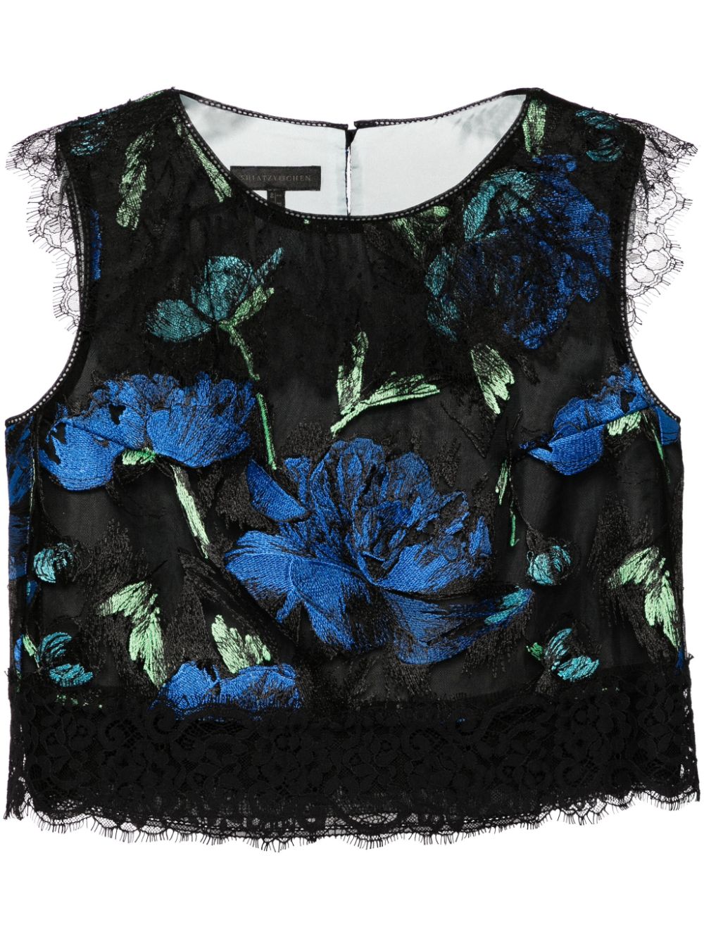 SHIATZY CHEN floral embroidery blouse - Black von SHIATZY CHEN