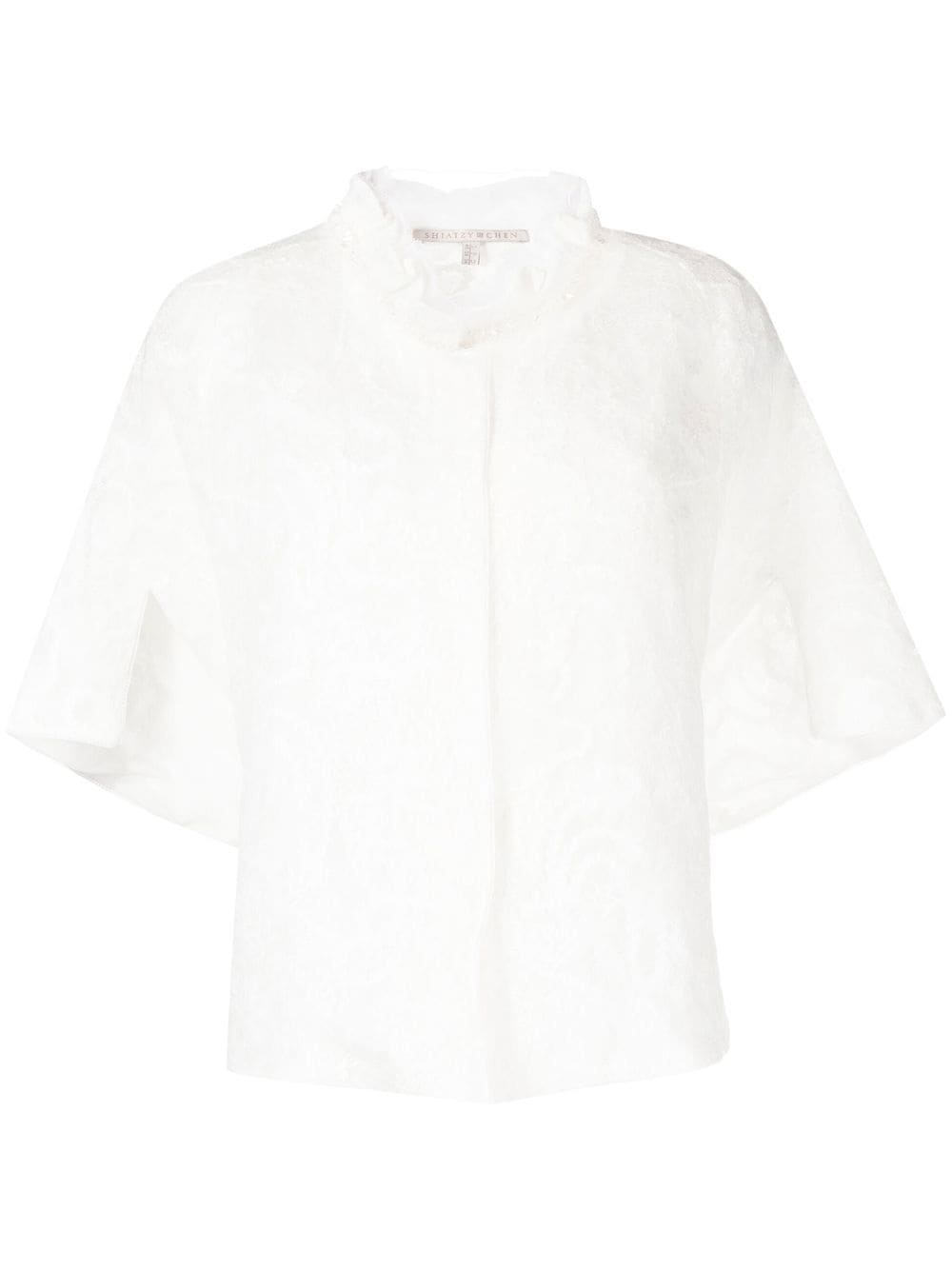 SHIATZY CHEN floral lace short jacket - White von SHIATZY CHEN