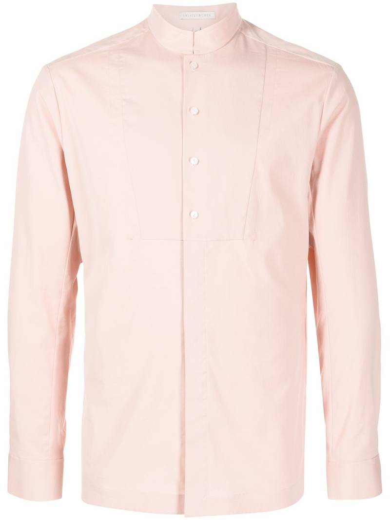 SHIATZY CHEN mandarin-collar fitted shirt - Pink von SHIATZY CHEN