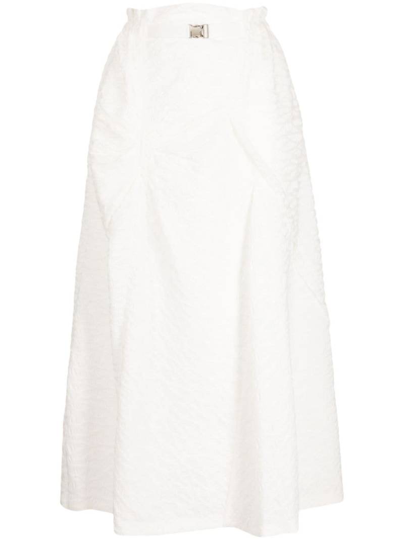 SHIATZY CHEN panelled jacquard midi skirt - White von SHIATZY CHEN