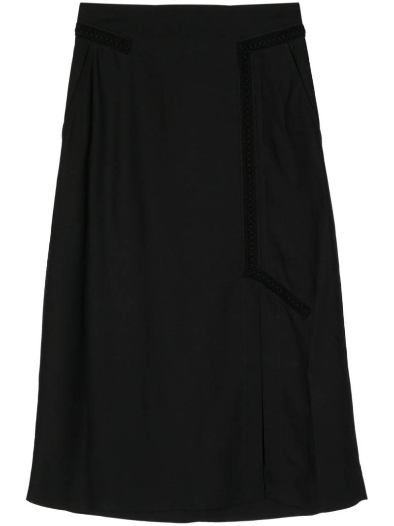 SHIATZY CHEN panelled midi skirt - Black von SHIATZY CHEN