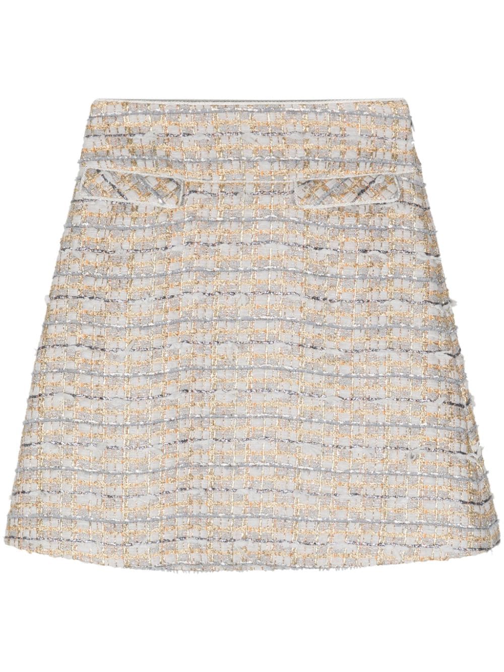 SHIATZY CHEN tweed A-line miniskirt - Grey von SHIATZY CHEN