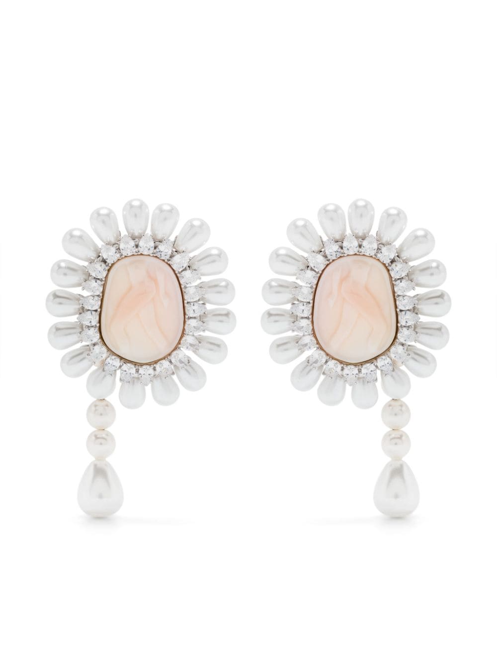 SHUSHU/TONG Maiden pearl earrings - Silver von SHUSHU/TONG