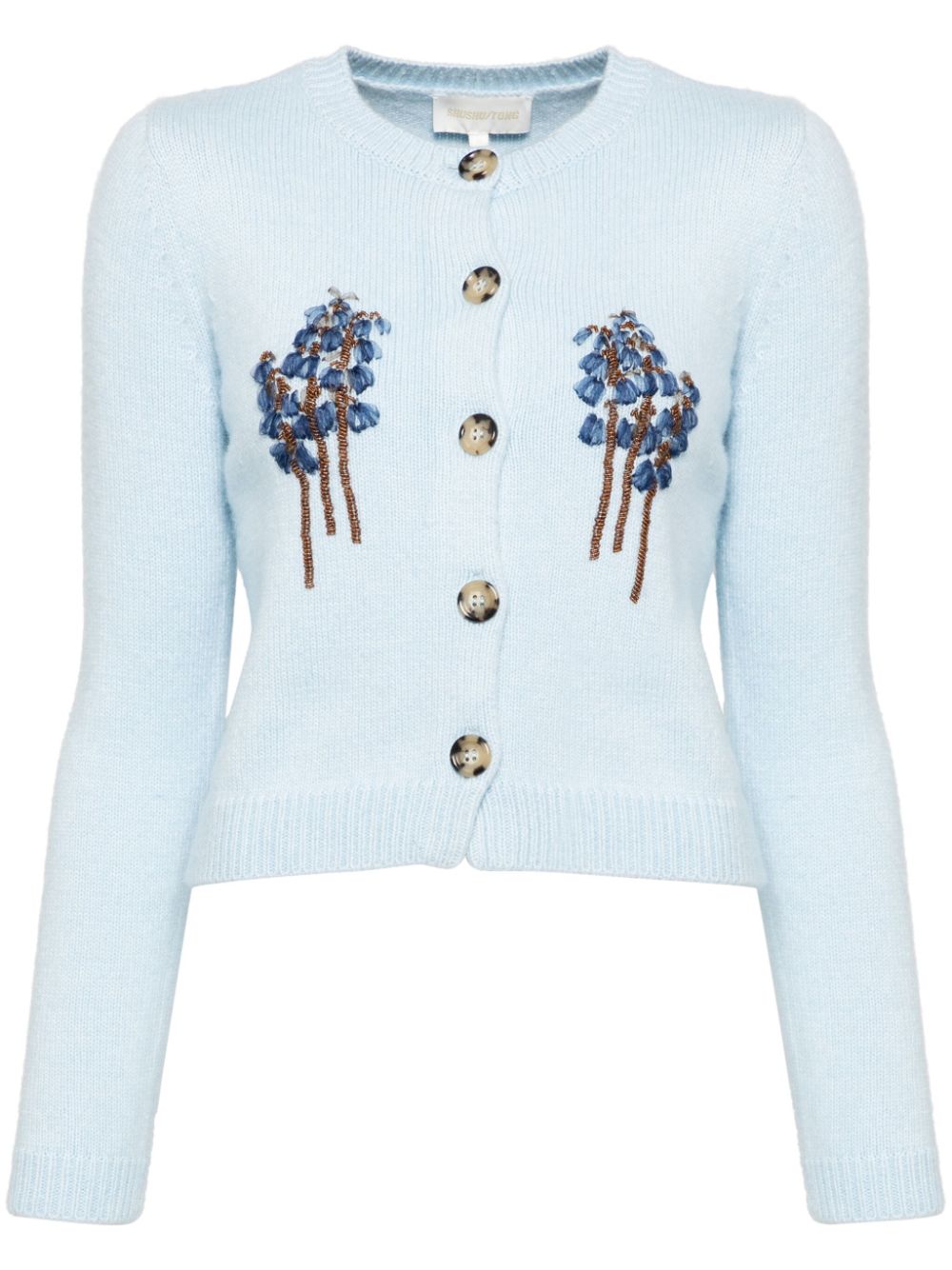 SHUSHU/TONG bead-embellishment cardigan - Blue von SHUSHU/TONG