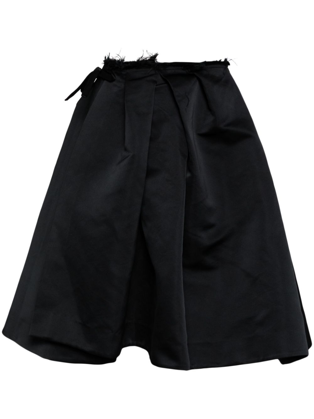 SHUSHU/TONG irregular pleated maxi skirt - Black von SHUSHU/TONG