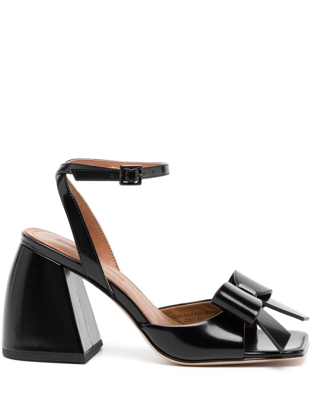 SHUSHU/TONG oversize-bow detail sandals - Black von SHUSHU/TONG