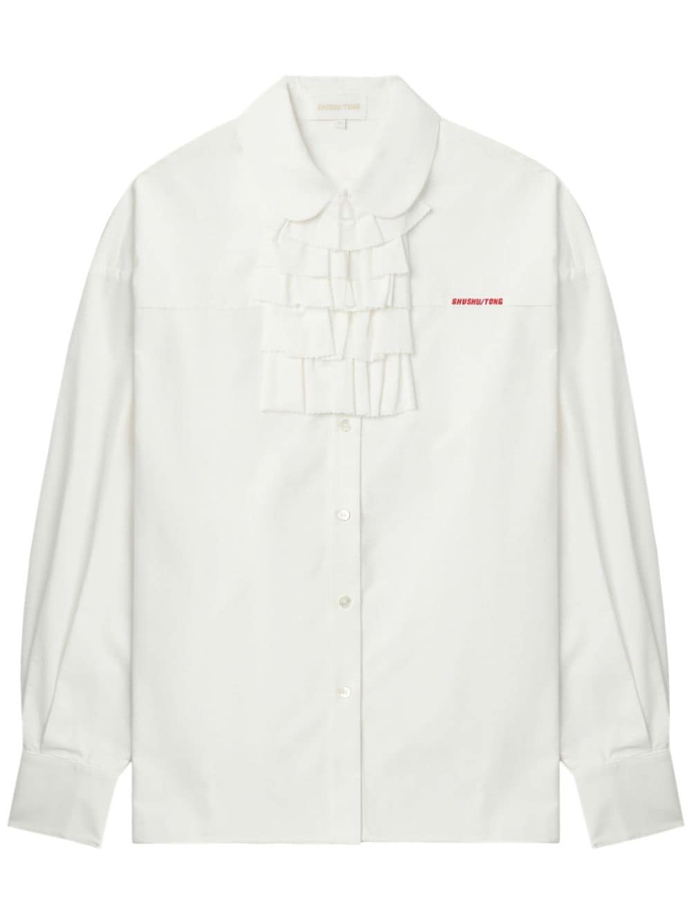 SHUSHU/TONG ruffle-detail shirt - White von SHUSHU/TONG