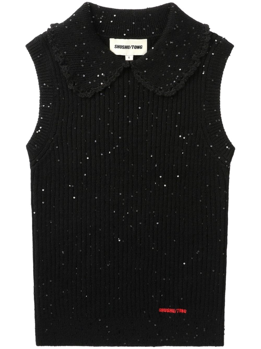 SHUSHU/TONG sequin-embellished tank top - Black von SHUSHU/TONG