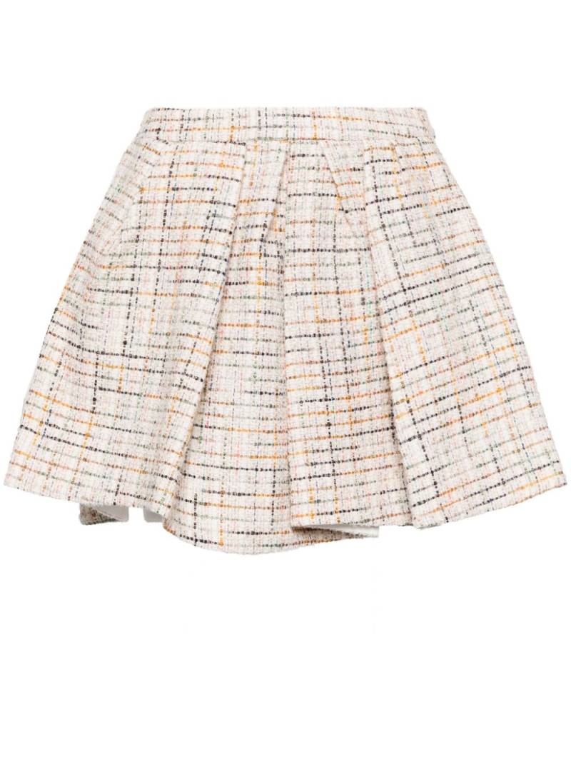 SHUSHU/TONG tweed mini skirt - Neutrals von SHUSHU/TONG