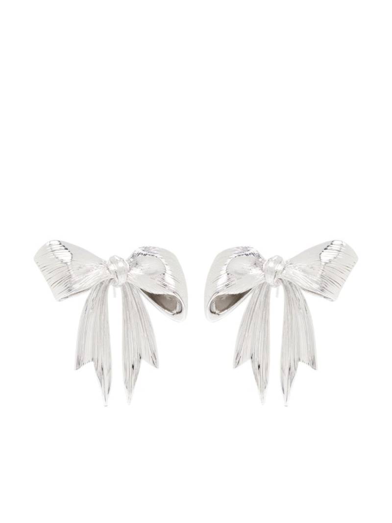 SHUSHU/TONG x YVMIN Stringy Bowknot earrings - Black von SHUSHU/TONG