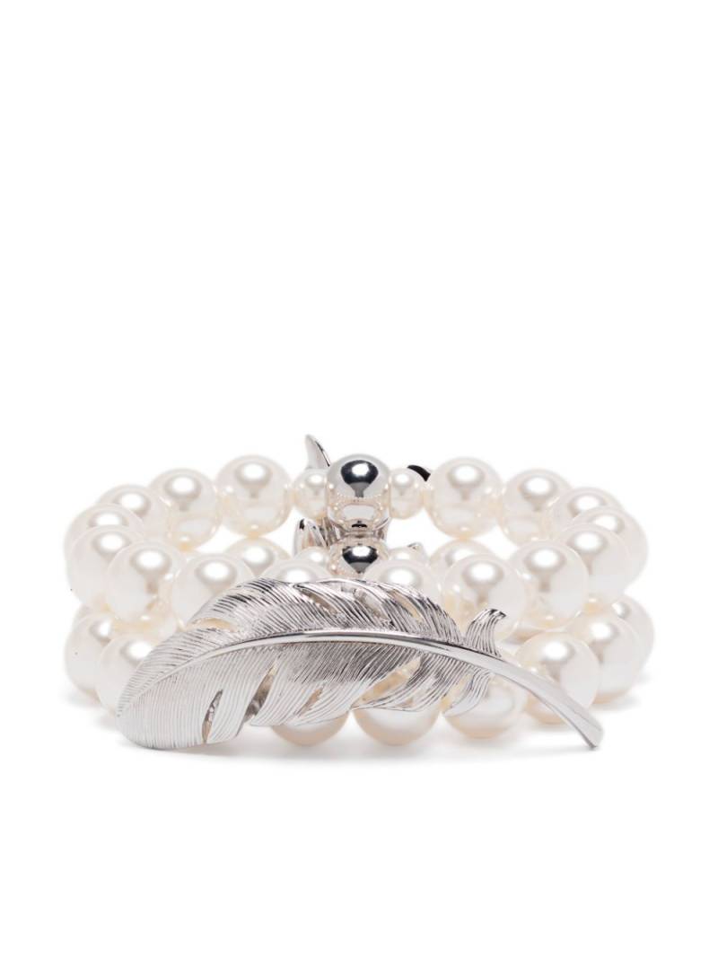 SHUSHU/TONG x YVMIN faux-pearl bracelet - Silver von SHUSHU/TONG