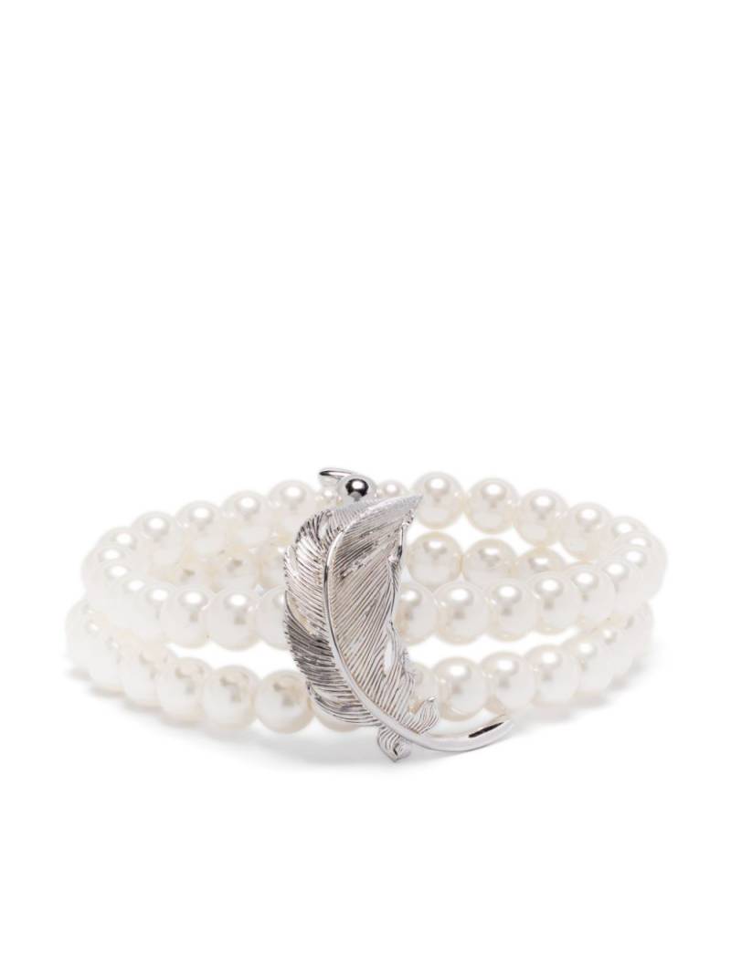 SHUSHU/TONG x YVMIN faux-pearl bracelet - White von SHUSHU/TONG