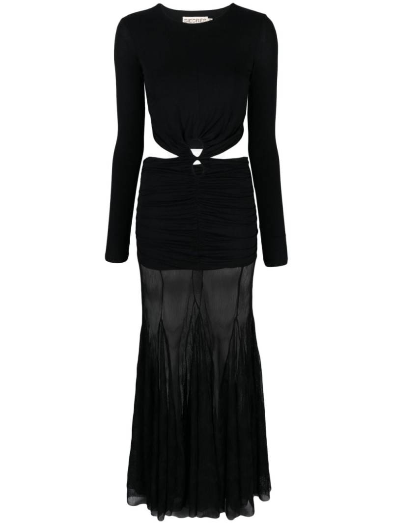 SIEDRES Anya cut-out maxi dress - Black von SIEDRES