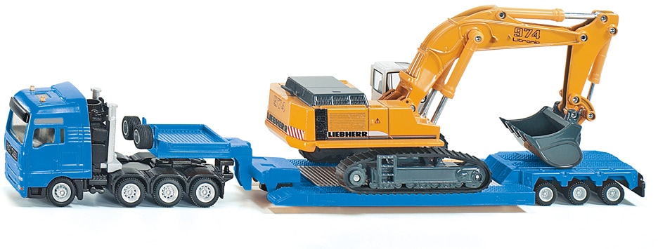 Siku Spielzeug-LKW »SIKU Super, MAN TG-A mit Tiefbettauflieger (1847)«, mit Liebherr Bagger Siku Spielzeug-LKW »SIKU Super, MAN TG-A mit Tiefbettauflieger (1847)«, mit Liebherr Bagger von SIKU