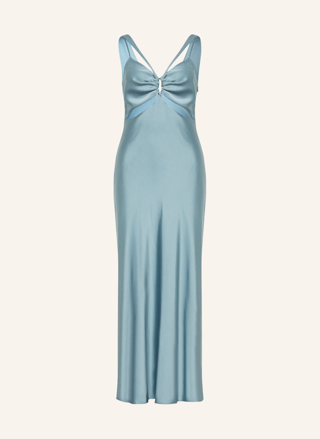 Simkhai Cocktailkleid Josette Aus Satin Mit Cut-Out blau von SIMKHAI