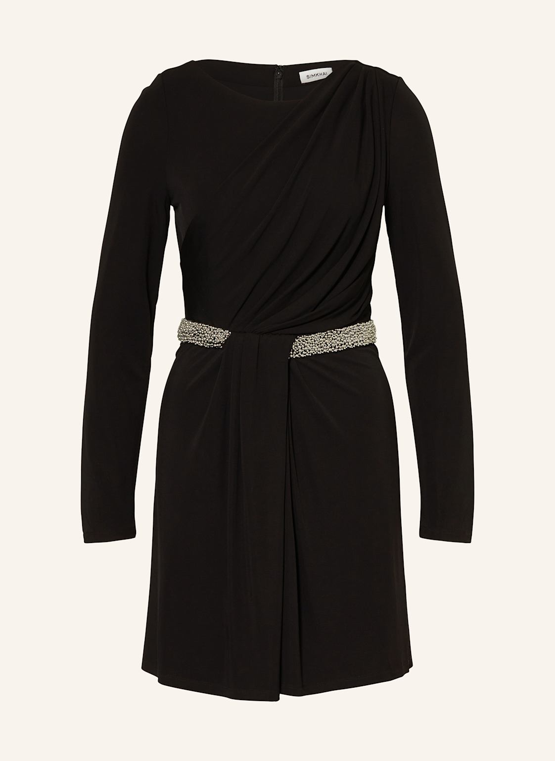 Simkhai Jerseykleid Tulia Mit Schmuckperlen schwarz Simkhai Jerseykleid Tulia Mit Schmuckperlen schwarz von SIMKHAI