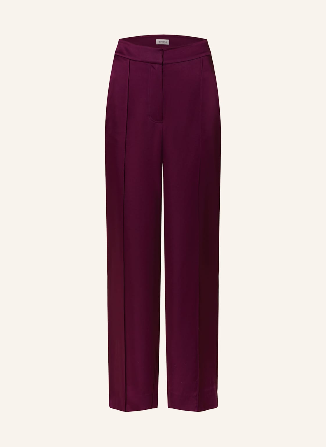 Simkhai Marlenehose Kyra Aus Satin lila Simkhai Marlenehose Kyra Aus Satin lila von SIMKHAI