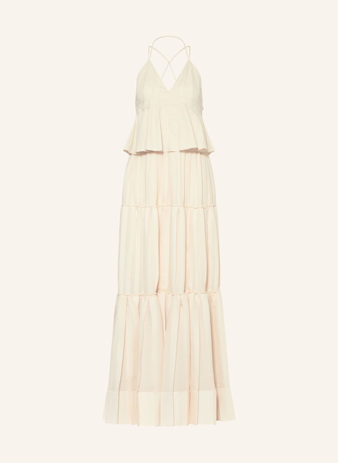 Simkhai Plisseekleid Delania beige Simkhai Plisseekleid Delania beige von SIMKHAI