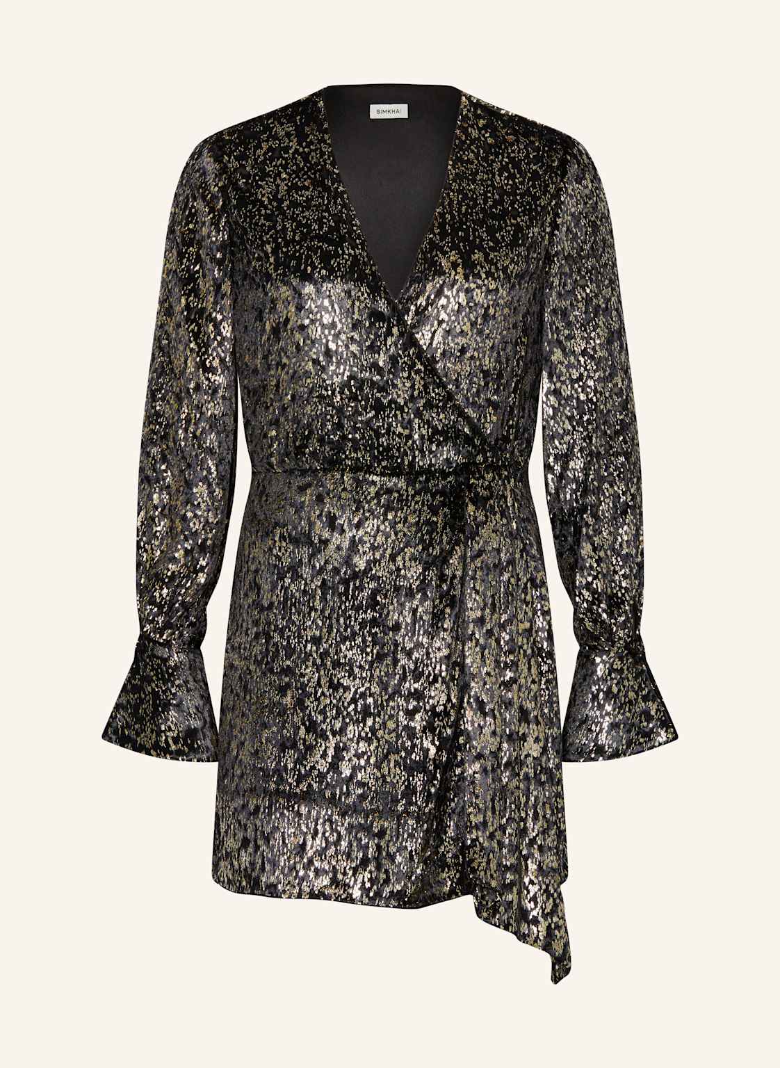 Simkhai Samtkleid Camryn Mit Glitzergarn schwarz Simkhai Samtkleid Camryn Mit Glitzergarn schwarz von SIMKHAI