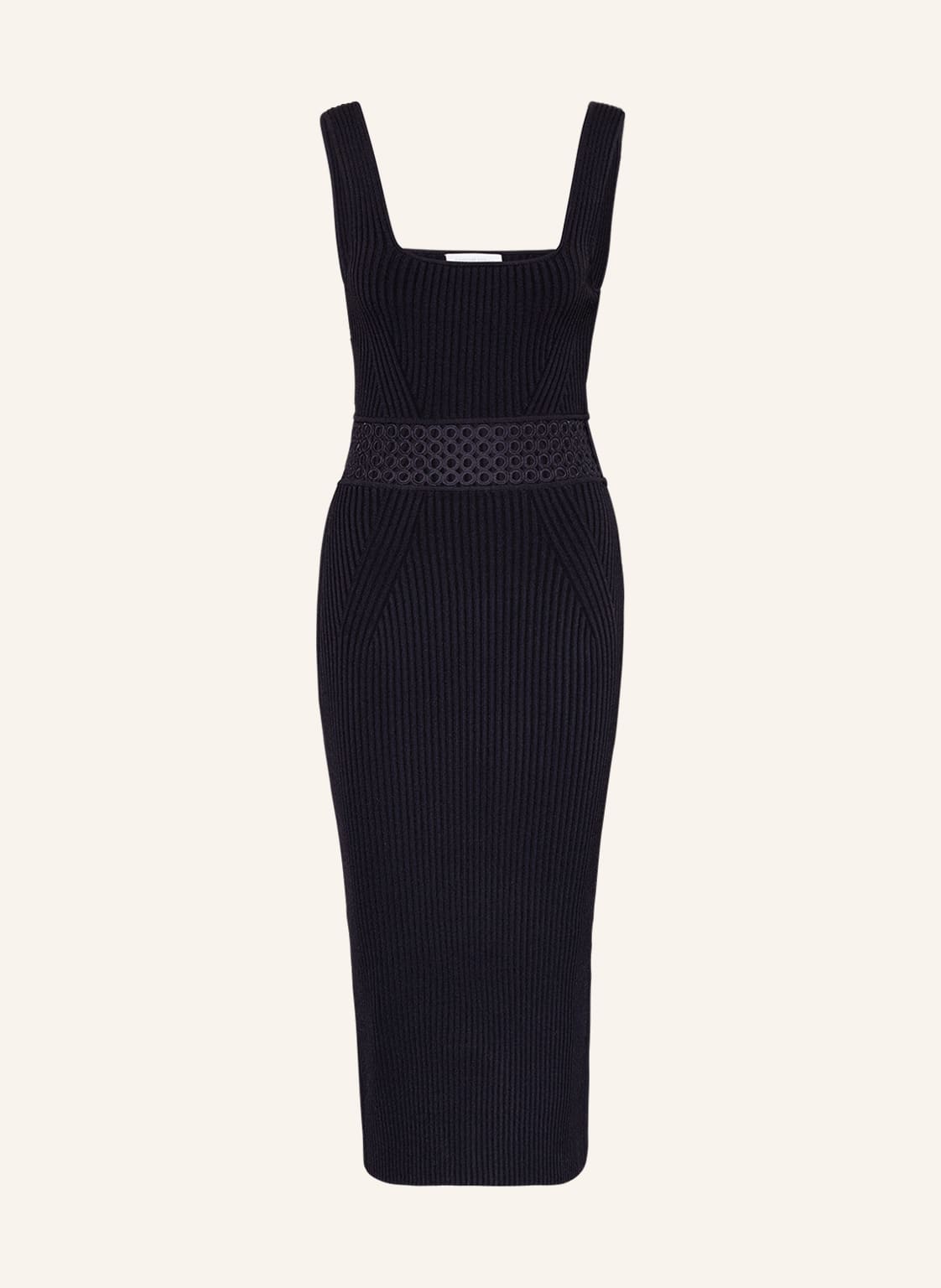 Simkhai Strickkleid Loren Mit Lochspitze schwarz Simkhai Strickkleid Loren Mit Lochspitze schwarz von SIMKHAI