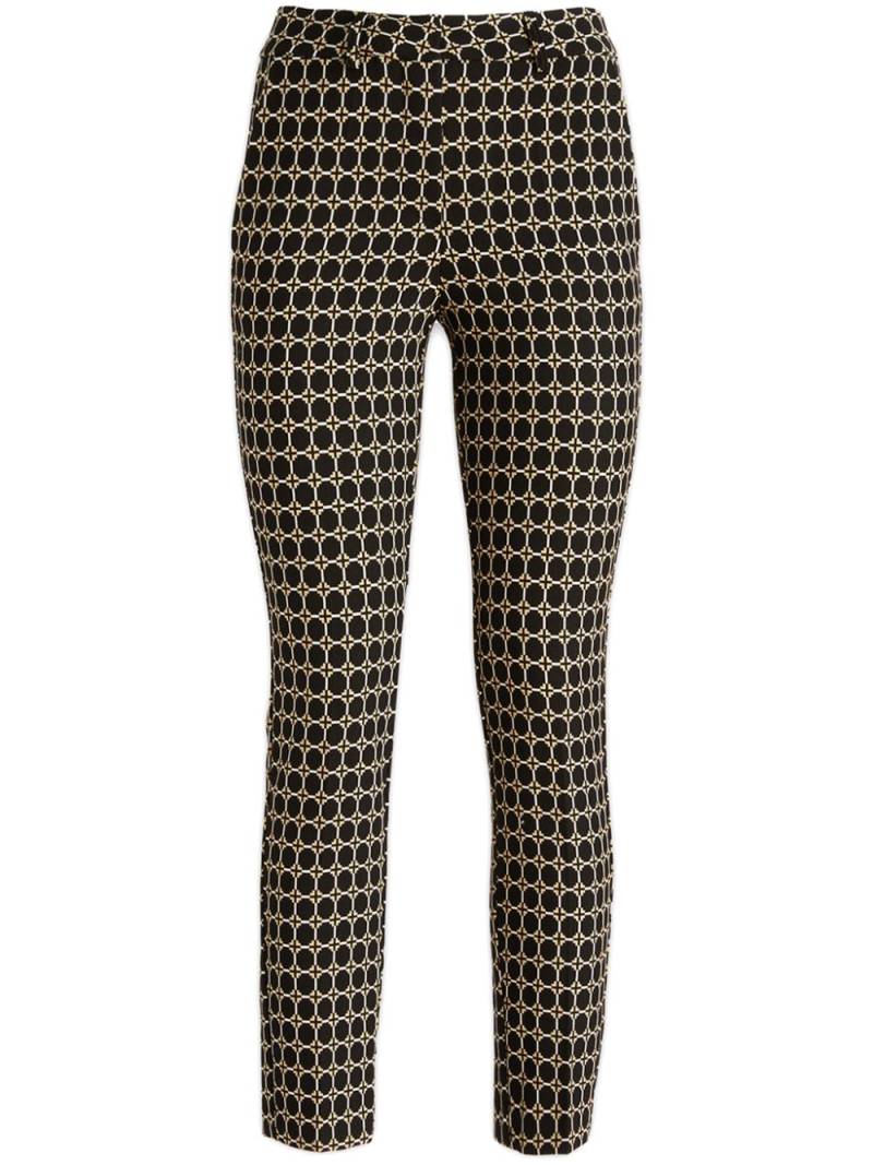 SIMONA CORSELLINI patterned trousers - Black von SIMONA CORSELLINI