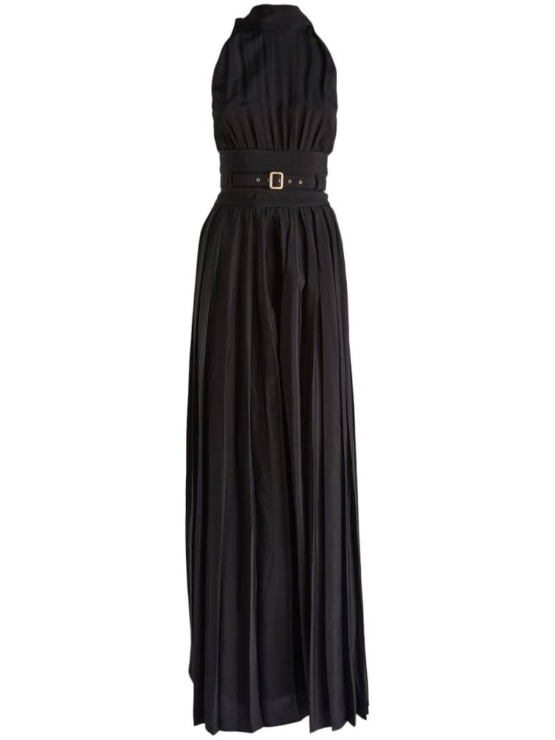 SIMONA CORSELLINI pleated jumpsuit - Black von SIMONA CORSELLINI