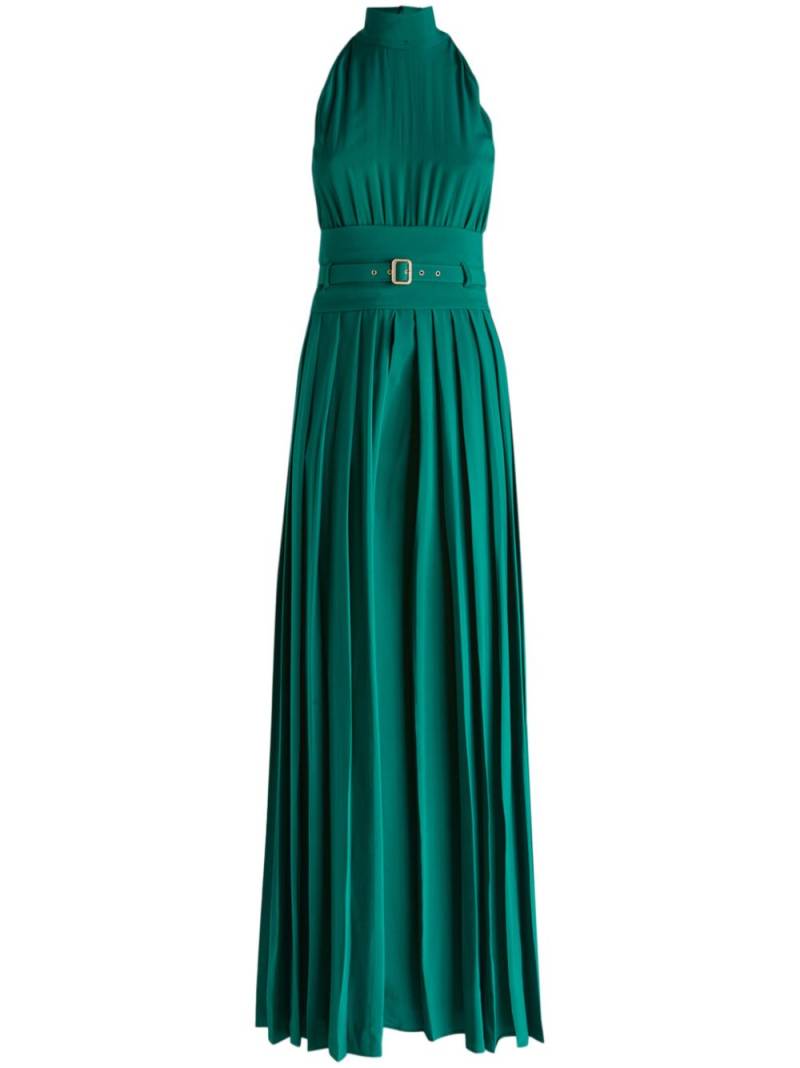 SIMONA CORSELLINI pleated jumpsuit - Green von SIMONA CORSELLINI