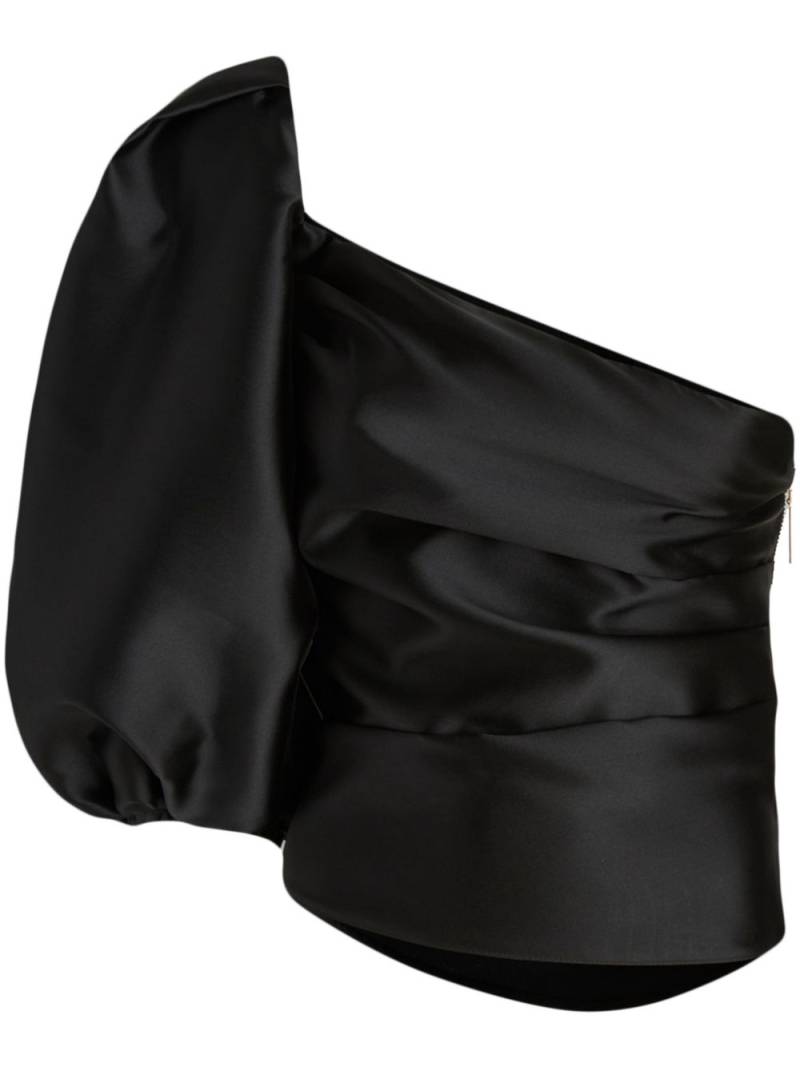 SIMONA CORSELLINI satin top - Black von SIMONA CORSELLINI