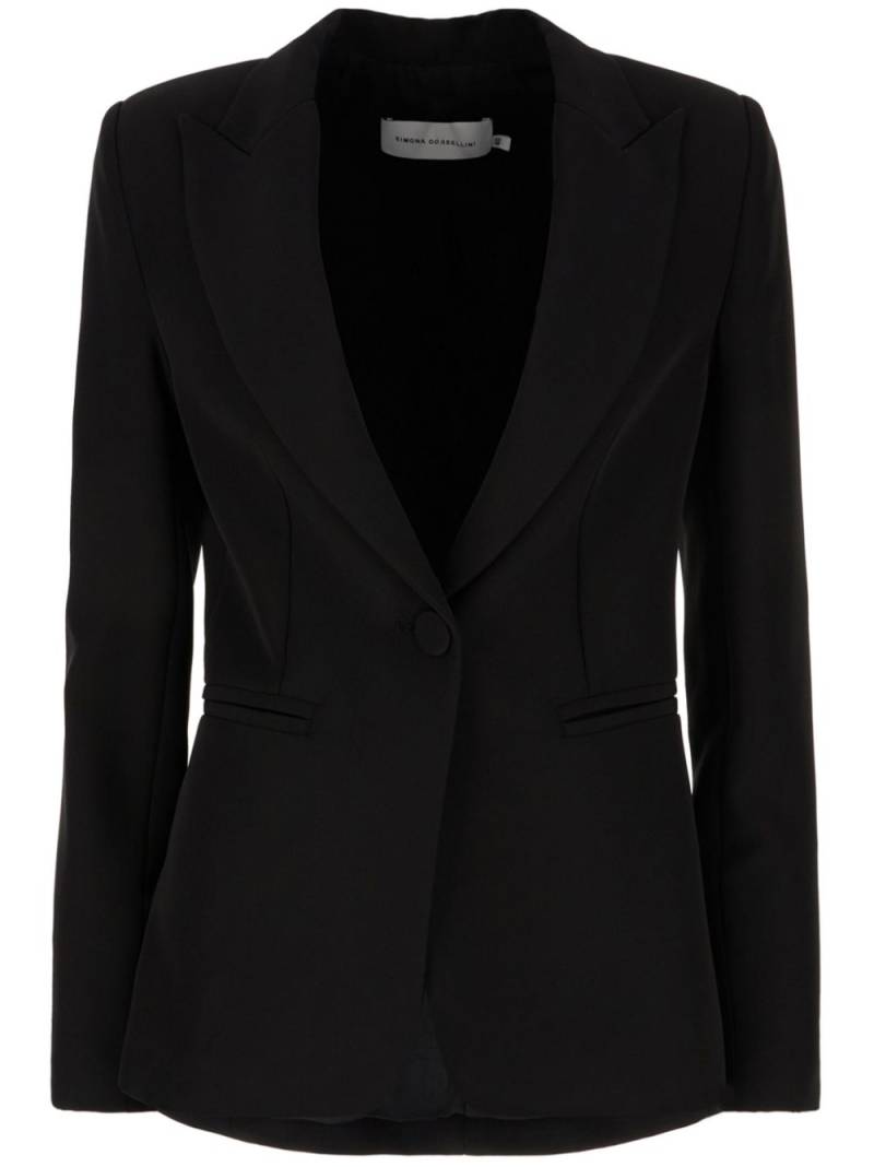 SIMONA CORSELLINI single-breasted blazer - Black von SIMONA CORSELLINI