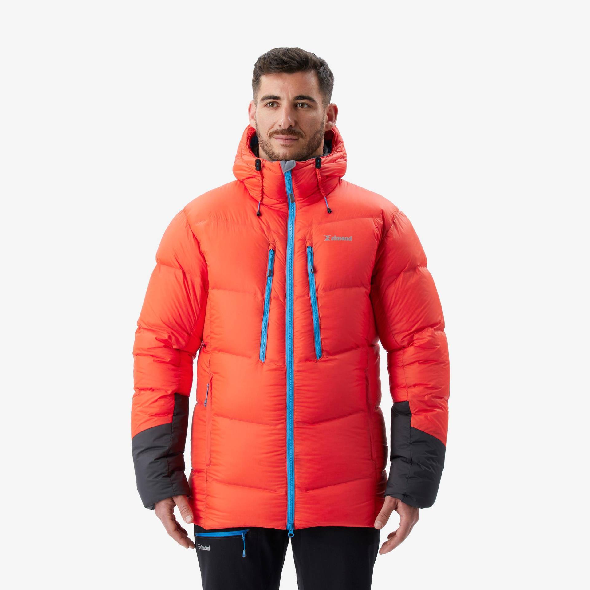 Daunenjacke - Makalu Herren Rot Bunt M von SIMOND