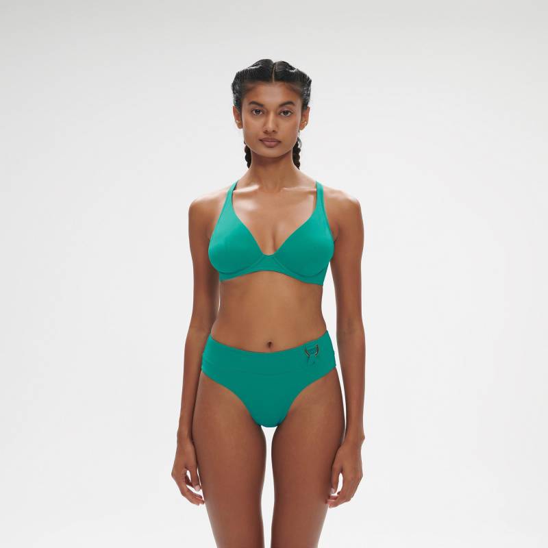 Bikini Unterteil, Slip Damen Grün Transparent 40 von SIMONE PERELE