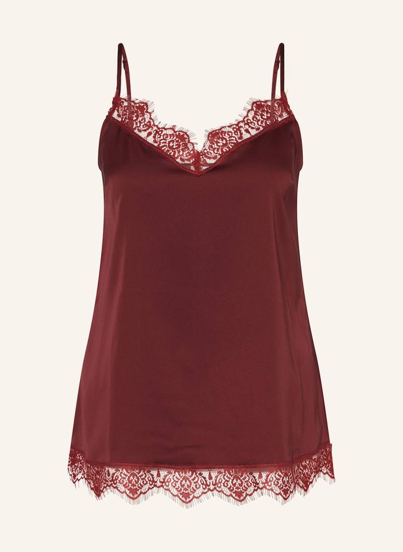 Simone Pérèle Schlaftop Satin Secrets Aus Satin rot von SIMONE PÉRÈLE