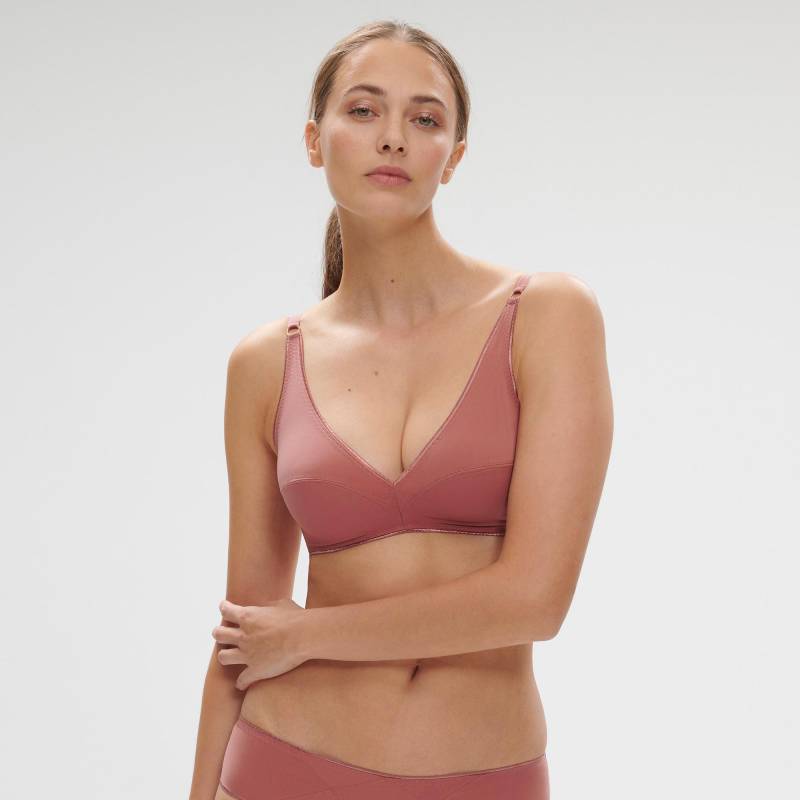 Triangel-bh, Ohne Bügel Damen Rosa  42 von SIMONE PERELE