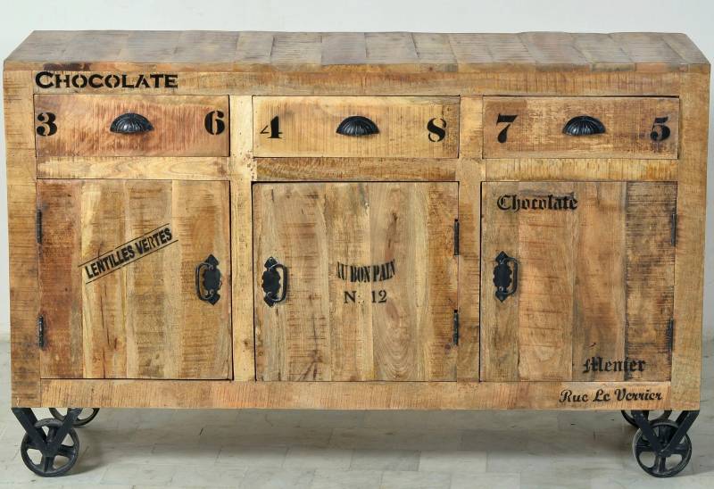 SIT Sideboard »Rustic«, im Factory Design, Breite 140 cm, Shabby Chic, Vintage von SIT