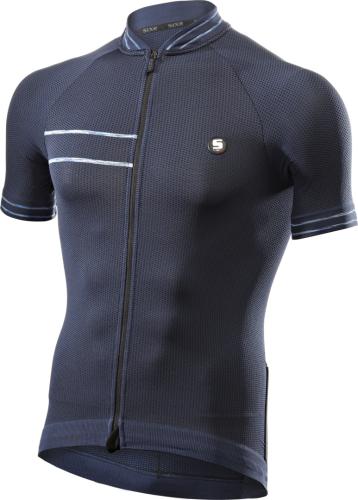 SIXS Fahrrad T-Shirt CLIMA JERSEY - dunkelblau-hellblau (Grösse: L) von SIXS