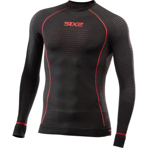 SIXS Funktionsshirt-langarm Blazefit TS2W CU - schwarz-rot (Grösse: M/L) von SIXS