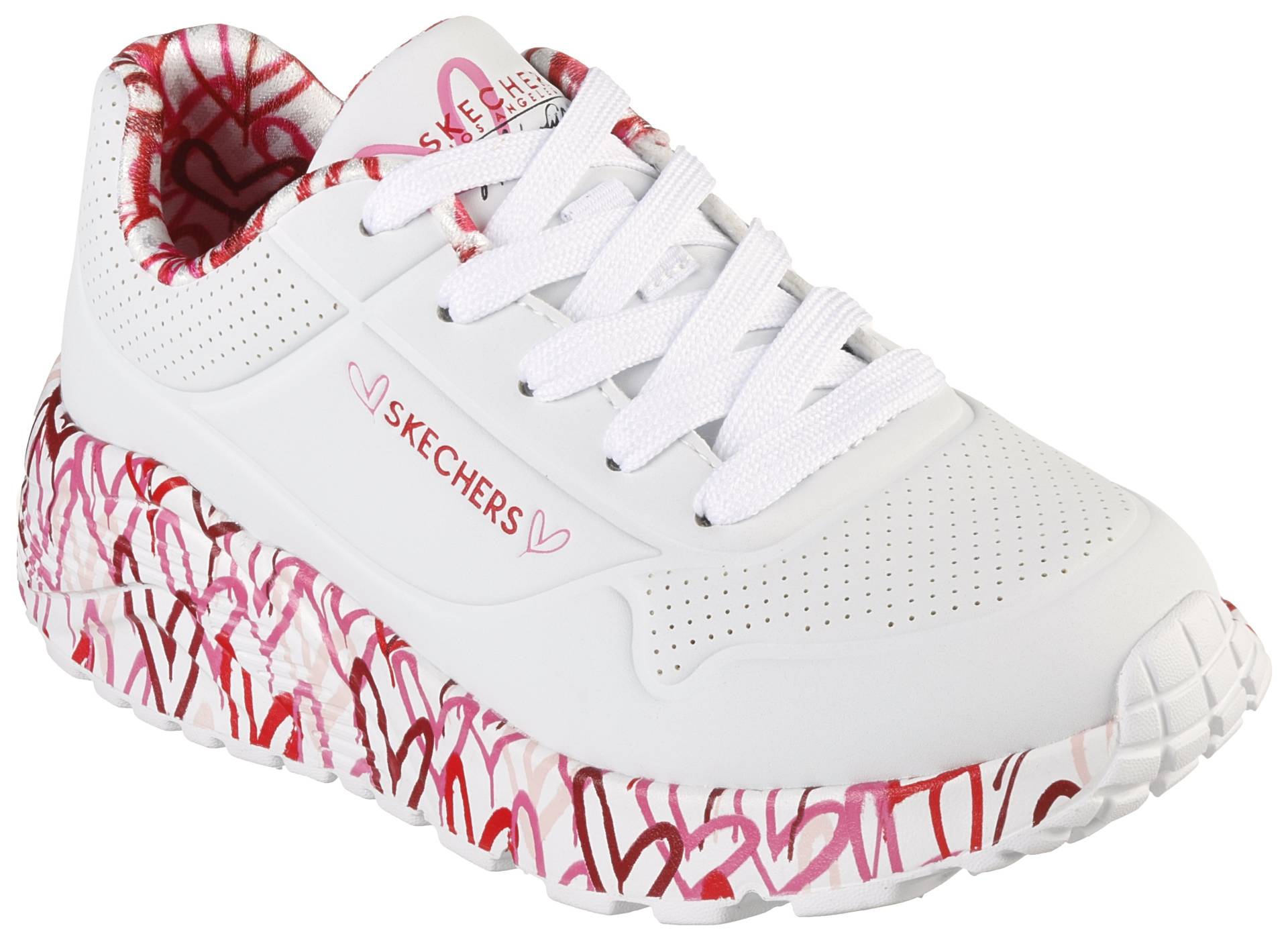 Skechers Kids Sneaker »UNO LITE-LOVELY LUV«, Plateausneaker, Chunky Sneaker, Schnürschuh mit bedruckter Sohle von SKECHERS Kids