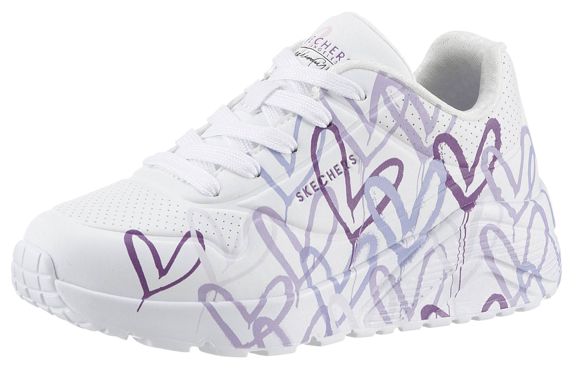 Skechers Sneaker »UNO LITE - SPREAD THE WORLD«, Schnürschuh mit süssem herzchen Print, Grössenschablone zum Download Skechers Sneaker »UNO LITE - SPREAD THE WORLD«, Schnürschuh mit süssem herzchen Print, Grössenschablone zum Download von Skechers