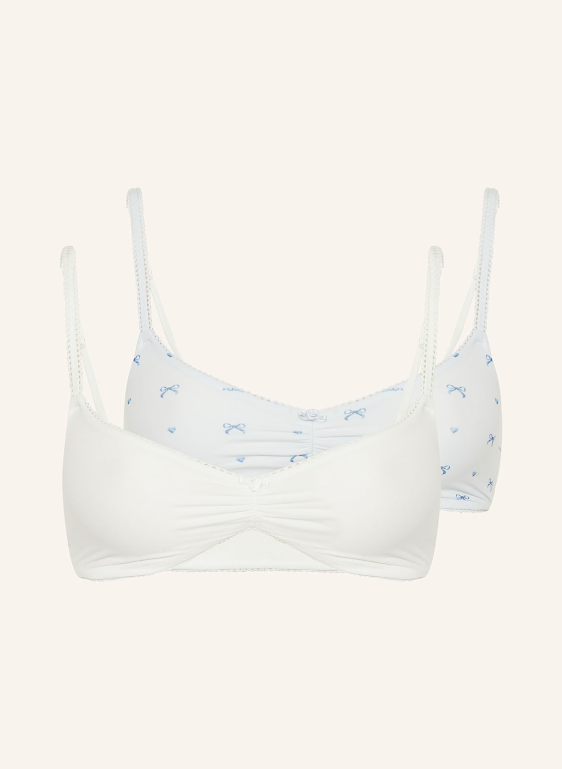 Skims 2er-Pack Bustiers Fits Everbody blau von SKIMS