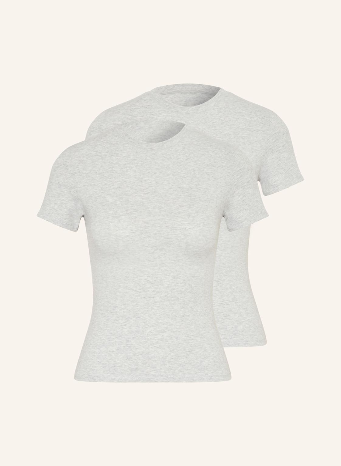 Skims 2er-Pack T-Shirts Cotton Jersey grau Skims 2er-Pack T-Shirts Cotton Jersey grau von SKIMS