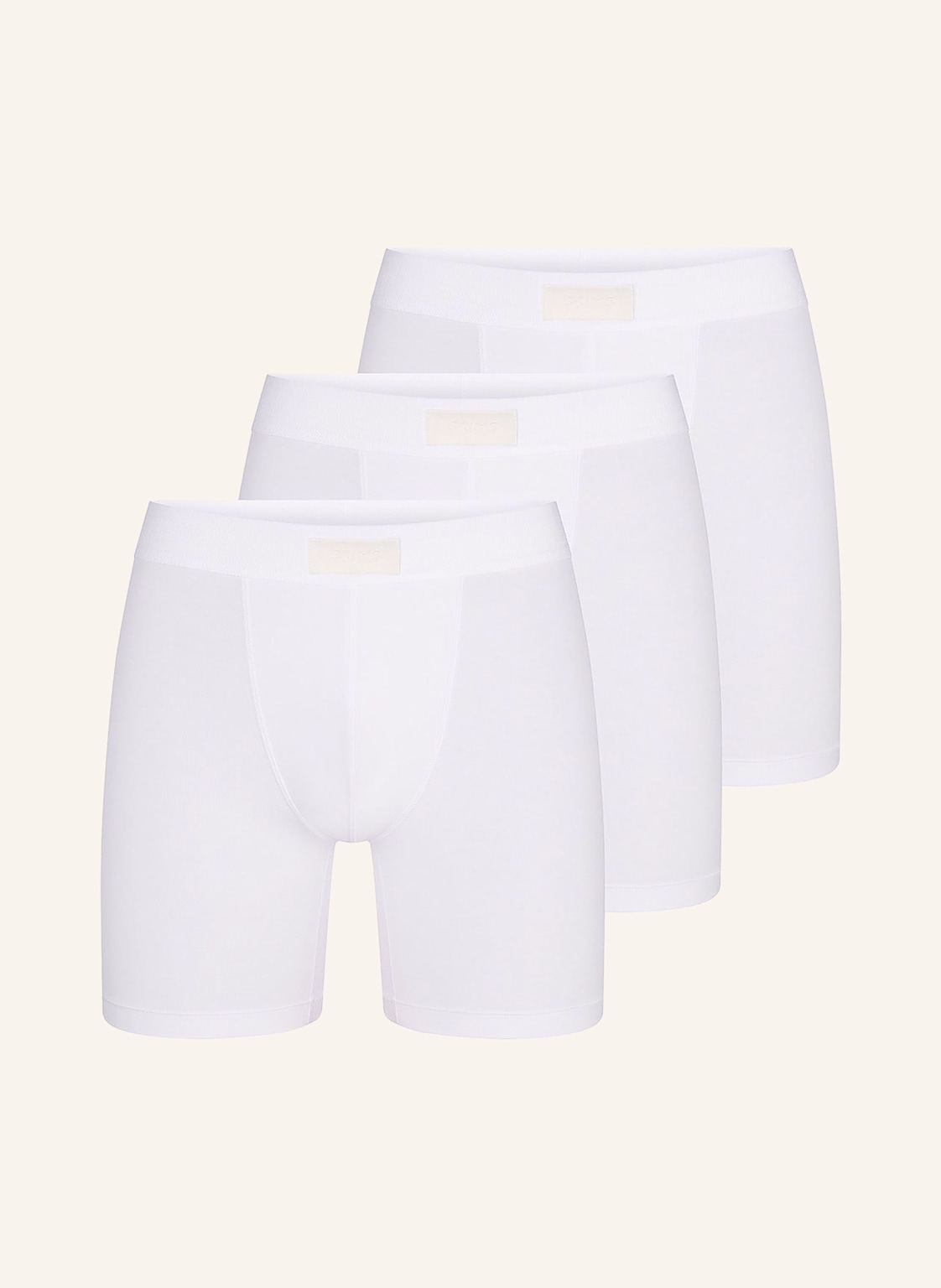 Skims 3er-Pack Boxershorts Skims Cotton weiss von SKIMS