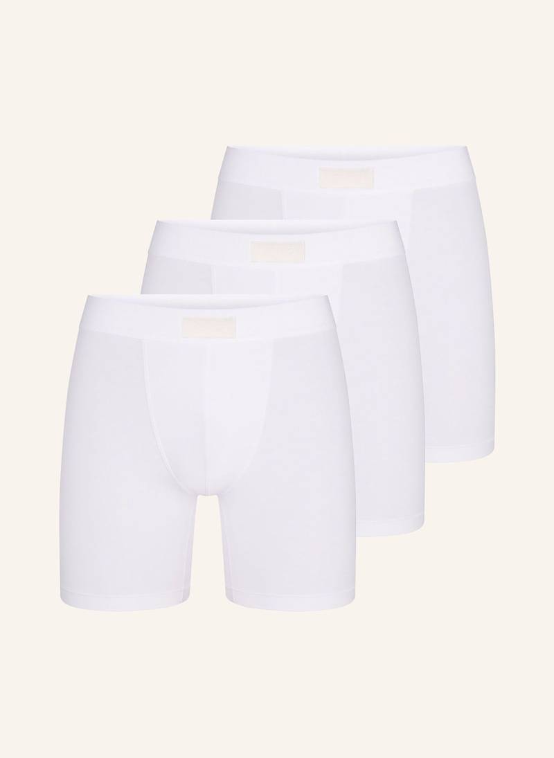 Skims 3er-Pack Boxershorts Skims Cotton weiss von SKIMS