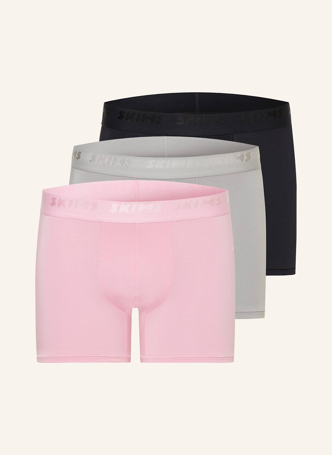 Skims 3er-Pack Boxershorts Skims Stretch pink von SKIMS