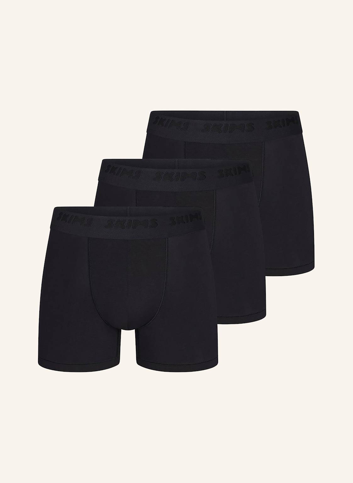 Skims 3er-Pack Boxershorts Skims Stretch schwarz von SKIMS