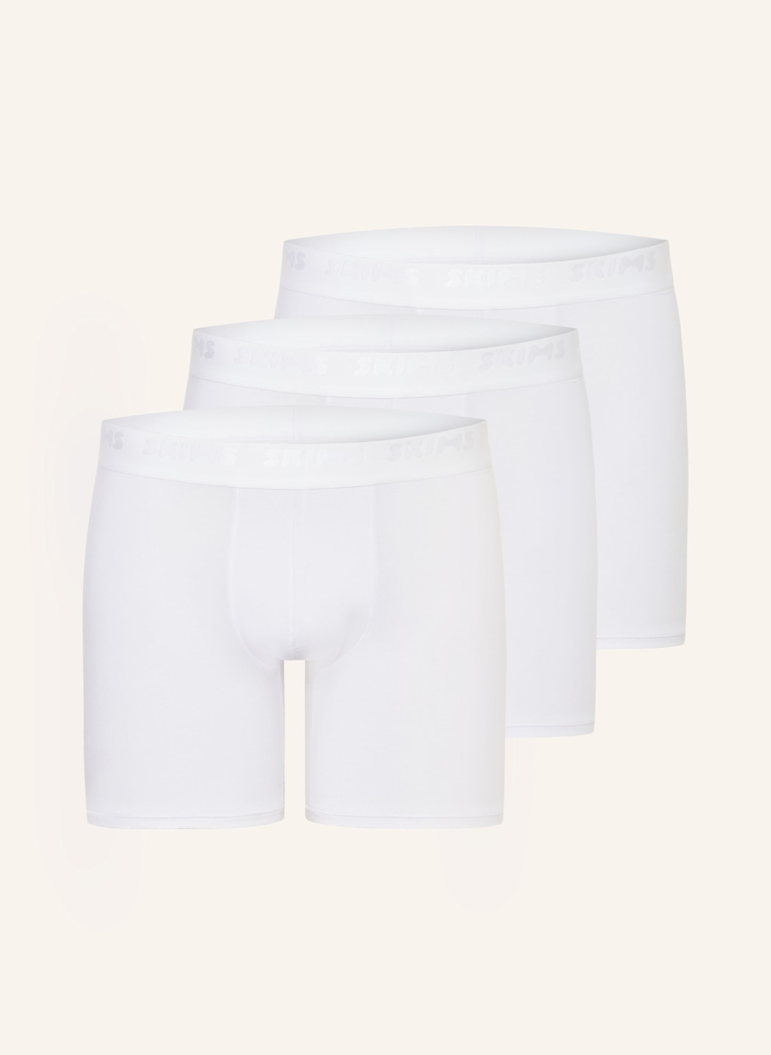 Skims 3er-Pack Boxershorts Skims Stretch weiss von SKIMS