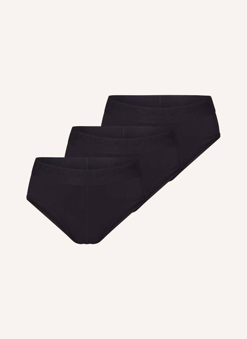 Skims 3er-Pack Slips Skims Stretch schwarz von SKIMS