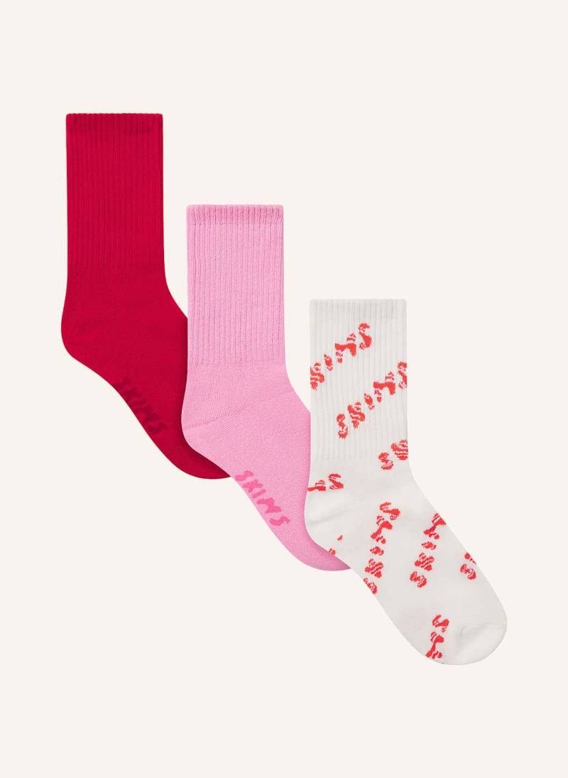 Skims 3er-Pack Socken Sport rot von SKIMS